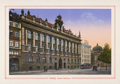 Leipzig, Grassi-Museum (farvelitografi) af German School