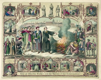 Life of Martin Luther og Heroes of the Reformation!, pub. 1874. af German School