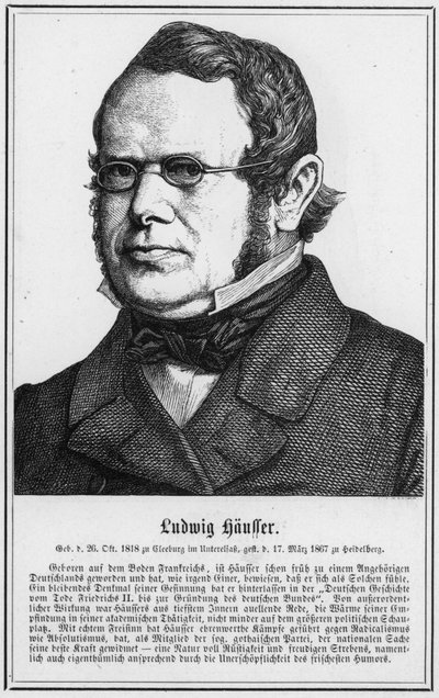 Ludwig Hausser (gravering) af German School