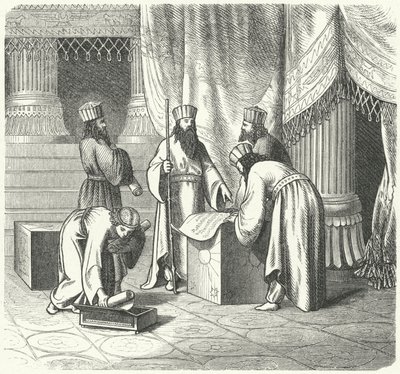 Magi, persiske zoroastriske præster (gravering) af German School