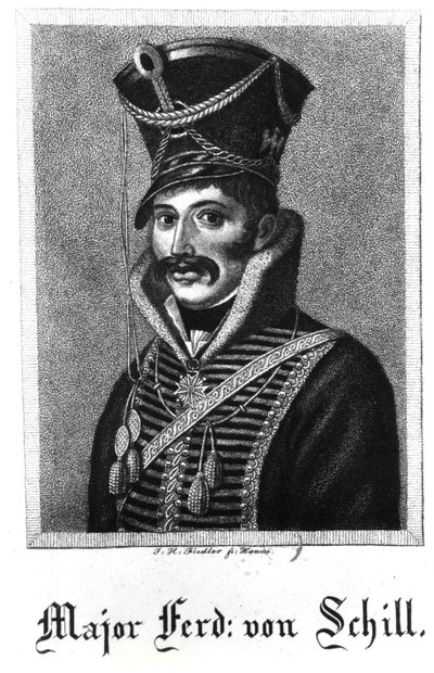 Major Ferdinand Baptista von Schill (1776-1809) af German School