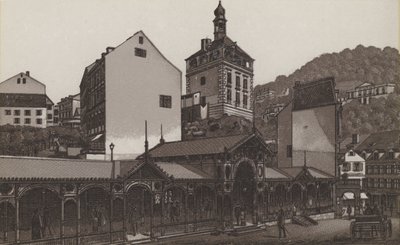 Markedsplads (litho) af German School