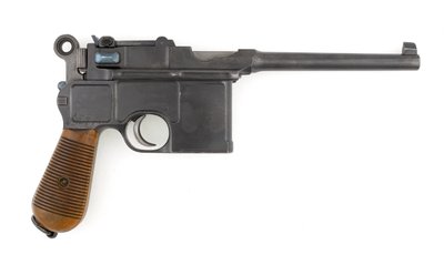 Mauser Model 1896 7,63 mm selvladerpistol af German School