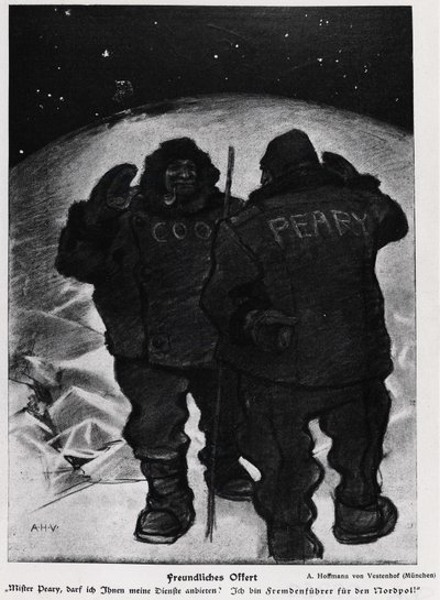 Mr. Cook og Mr. Robert Edwin Peary i erobringen af polen - Jugend af German School