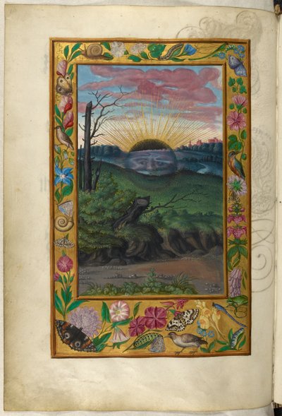Ms Harley 3469, f.30v The Dark Sun, the Fifth Treatise, fra 