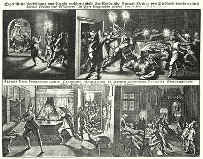 Mordet på Albrecht von Wallenstein og hans tilhængere af German School