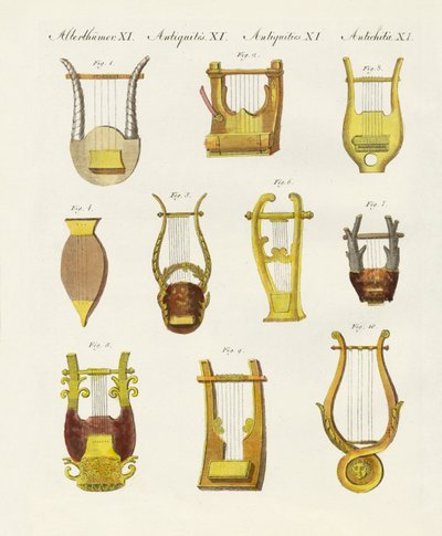 De gamles musikinstrumenter -- lyrer og citrer af German School