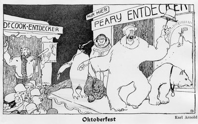 Nordpolen: Cook og Robert Edwin Peary - Jugend af German School