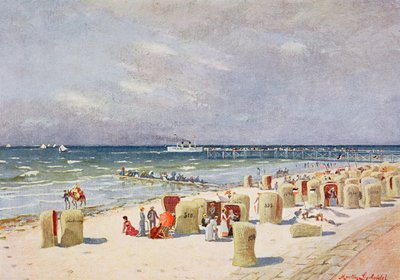 På stranden på Norderney af German School