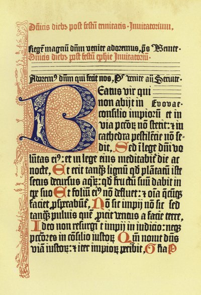Side fra Psalmorum Codex af German School