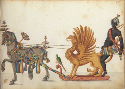 Festslæde i parade, ca. 1640 af German School