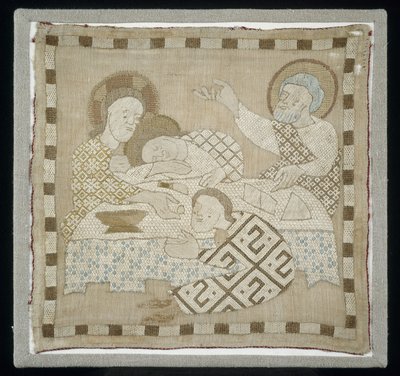Del af et Antependium, der forestiller den sidste nadver, 1300-10 af German School
