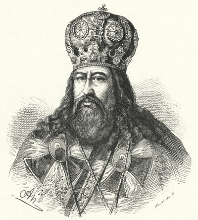 Patriark Nikon af Moskva (gravering) af German School