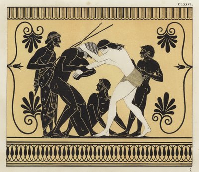 Peleus og Atalanta brydning af German School