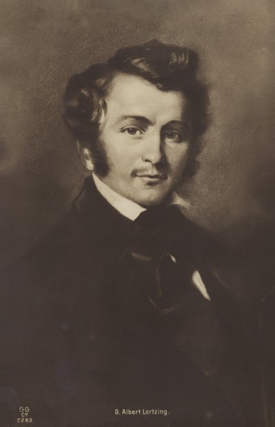 Portræt af Albert Lortzing af German School