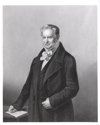 Portræt af baron Alexander von Humboldt (1769-1859) af German School