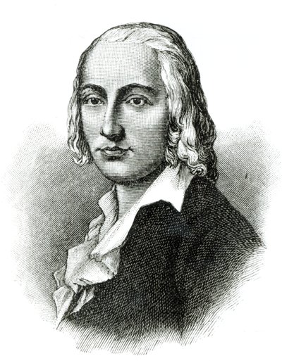 Portræt af Friedrich Hoelderlin af German School