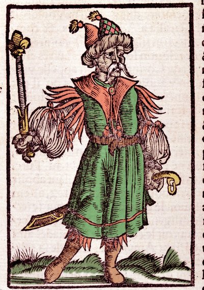 Portræt af Djengis Khan (Temudjin af German School