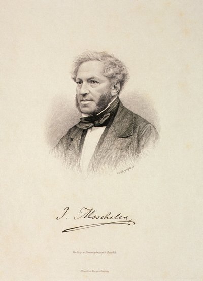 Portræt af Ignaz Moscheles (1794-1870) af German School