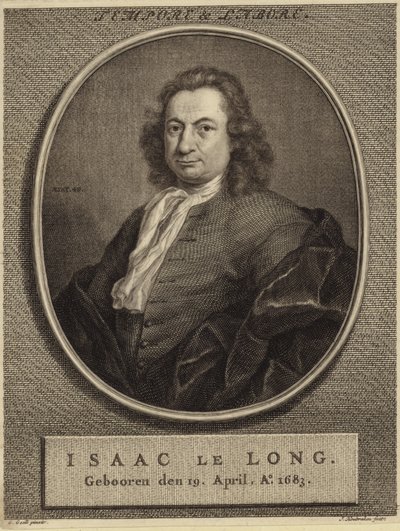 Portræt af Isaac le Long af German School