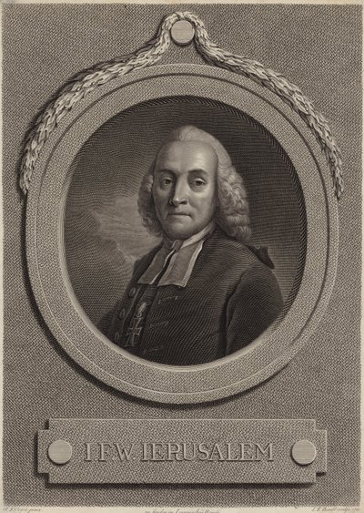 Portræt af Johann Friedrich Wilhelm Jerusalem af German School
