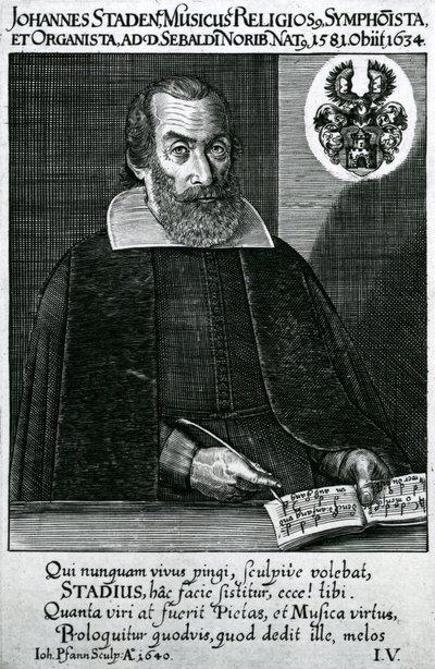 Portræt af Johann Staden (1581-1634) af German School