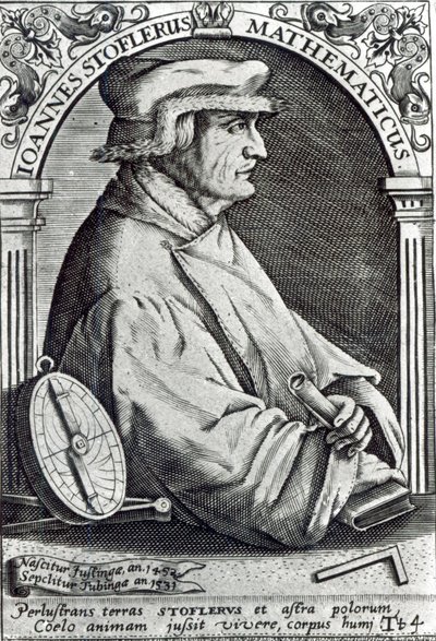 Portræt af Johannes Stoffler af German School