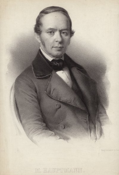Portræt af Moritz Hauptmann af German School