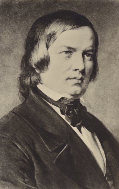 Portræt af Robert Schumann af German School