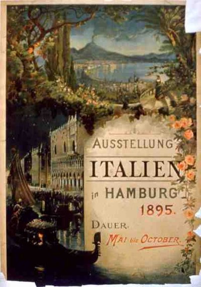 Plakat, der reklamerer for den 