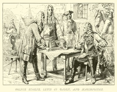 Prins Eugene, Lewis af Baden og Marlborough af German School