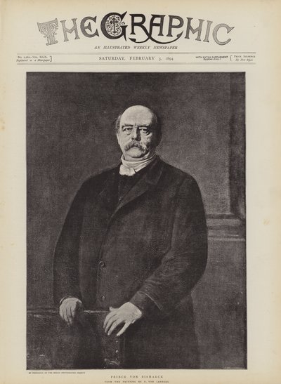 Prins Von Bismarck (litho) af German School