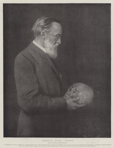 Professor Rudolf Virchow (litho) af German School
