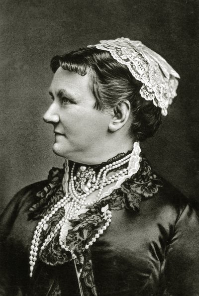 Dronning Carola af Sachsen ca. 1890 (s/h-foto) af German School
