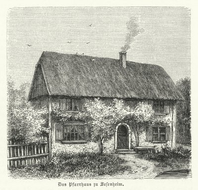 Præstegård i Sessenheim, hjemsted for Friederike Brion, som Johann Wolfgang Goethe havde en kærlighedsaffære med, mens han studerede ved Strasbourg Universitet i 1770-1771 af German School