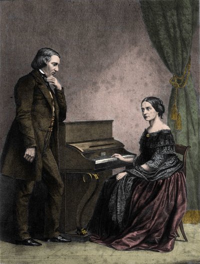 Robert og Clara Schumann, tyske musikere af German School
