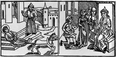 Sankt Saturnin var grundlæggeren af kristendommen i Toulouse i midten af det 3. århundrede. På det tidspunkt blev de kristne forfulgt: Sankt Saturnin var et af Paianernes ofre. Hans krop fæstnet til halen af en tyr, blev drænet nær Rom af German School