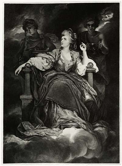 Sarah Siddons, 1884-90 (fototype) af German School