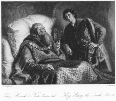 Scene fra Kong Henrik den fjerde del II af German School