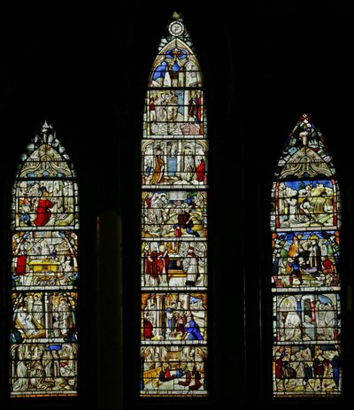 Scener fra Sankt Bernhards liv. Ex Altenberg Abbey, ca. 1500 (farvet glas) af German School