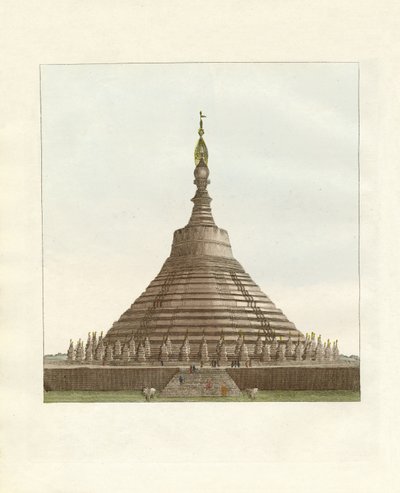 Schomadu, eller det gyldne tempel i Pegu (farvet indgravering) af German School