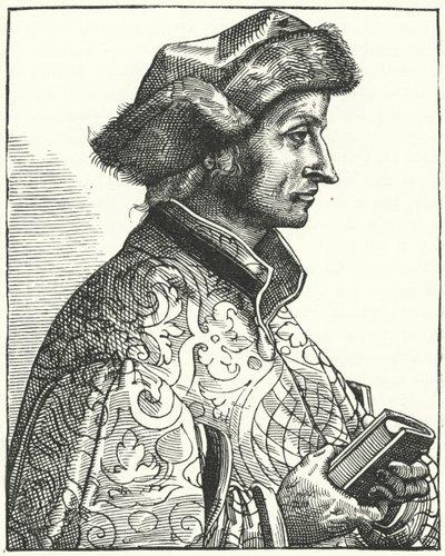 Sebastian Brant, tysk humanist og satiriker (gravering) af German School