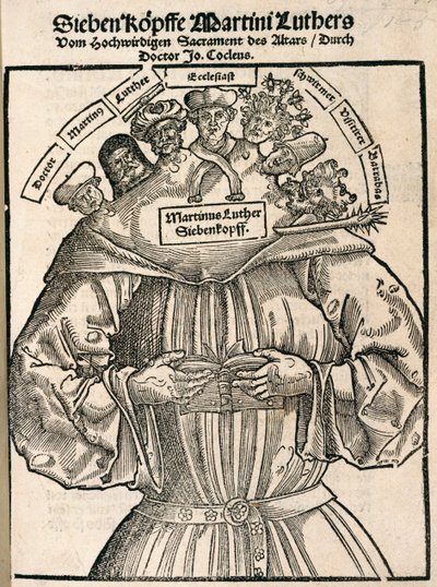 Syvhovedet Martin Luther af German School