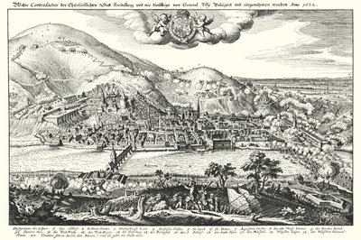 Belejring af Heidelberg af greven af Tilly af German School
