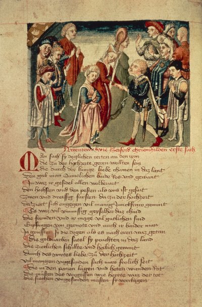 Siegfried ser Kreimhild for første gang fra 