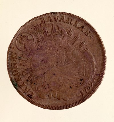Sølvthaler af Maximilian III Joseph af Bayern (1727-1777) 1769 Diam. 4,1 cm Napoli, arkæologisk museum af German School