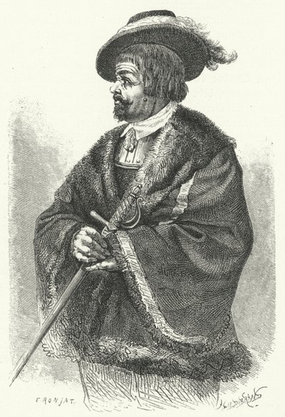 Sir Thomas, Lord Fairfax, øverstkommanderende for den parlamentariske hær i den engelske borgerkrig (gravering) af German School