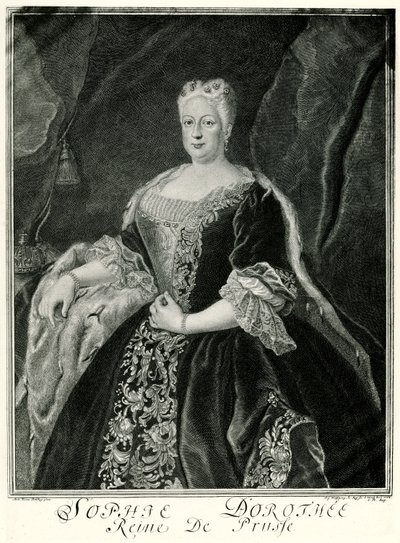 Sophie Dorothea, dronning af Preussen (1687-1757) (fototype) af German School