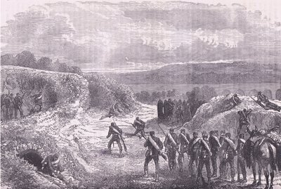 Sortie fra Paris, Cassells historie om krigen mellem Frankrig og Tyskland udgivet af Cassell and Company Limited, ca. 1890 (litho) af German School