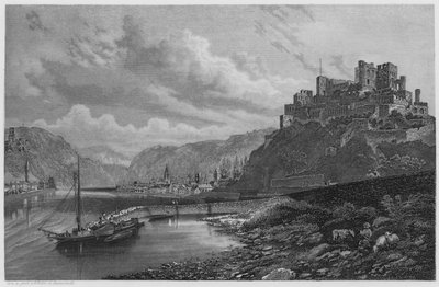 St Goar (gravering) af German School